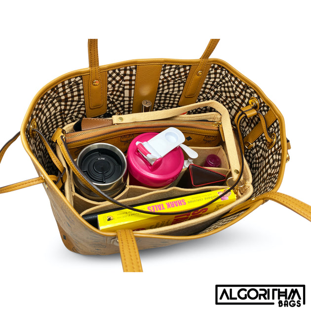 MCM Medium Liz Shopper Purse Organizer Insert Luxury Tote liner shaper AlgorithmBags