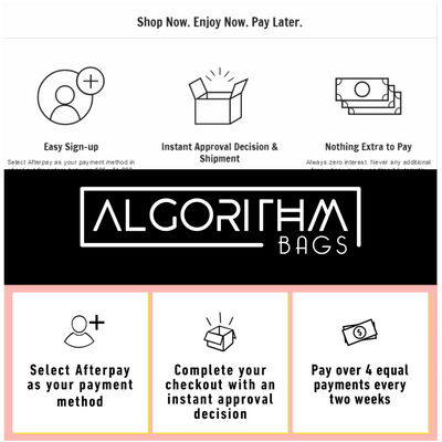 YAS! Shop Now. Pay later. with Afterpay