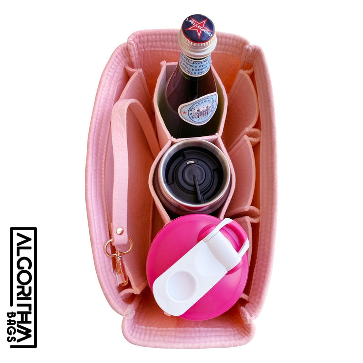 AlgorithmBags for Louis Vuitton Neverfull lv purse organizer insert shaper liner rose ballerine keychain 3mm felt