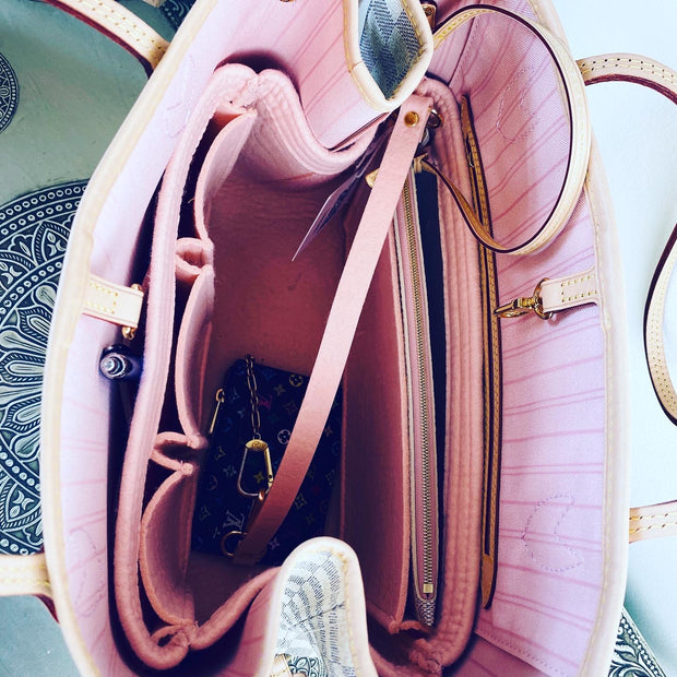 Luxxi, Bags, Medium Hot Pink Purse Organizer Insert Louis Vuitton Speedy  25 Lv Neverfull Pm