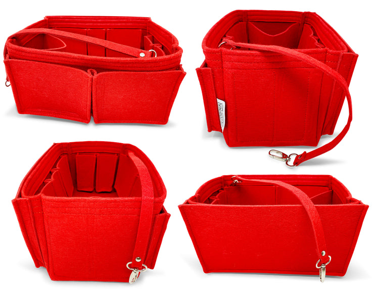 AlgorithmBags® for Louis Vuitton Speedy 25 LV Organizer Shaper Insert,  Cherry Red, 3mm Felt
