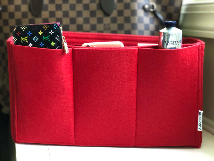 LV Neverfull NF MM Purse Organizer Insert Cherry red for Louis Vuitton –  AlgorithmBags