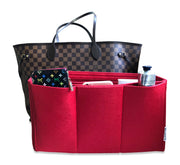 AlgorithmBags LV Purse Organizer for Neverfull GM Tote Diaper Bag Red damier ebene 