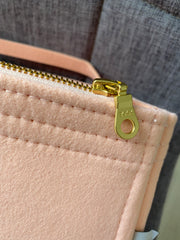 AlgorithmBags for Louis Vuitton Graceful MM LV Purse Organizer insert liner spacer protector divider rose ballerine pink ykk zipper keychain