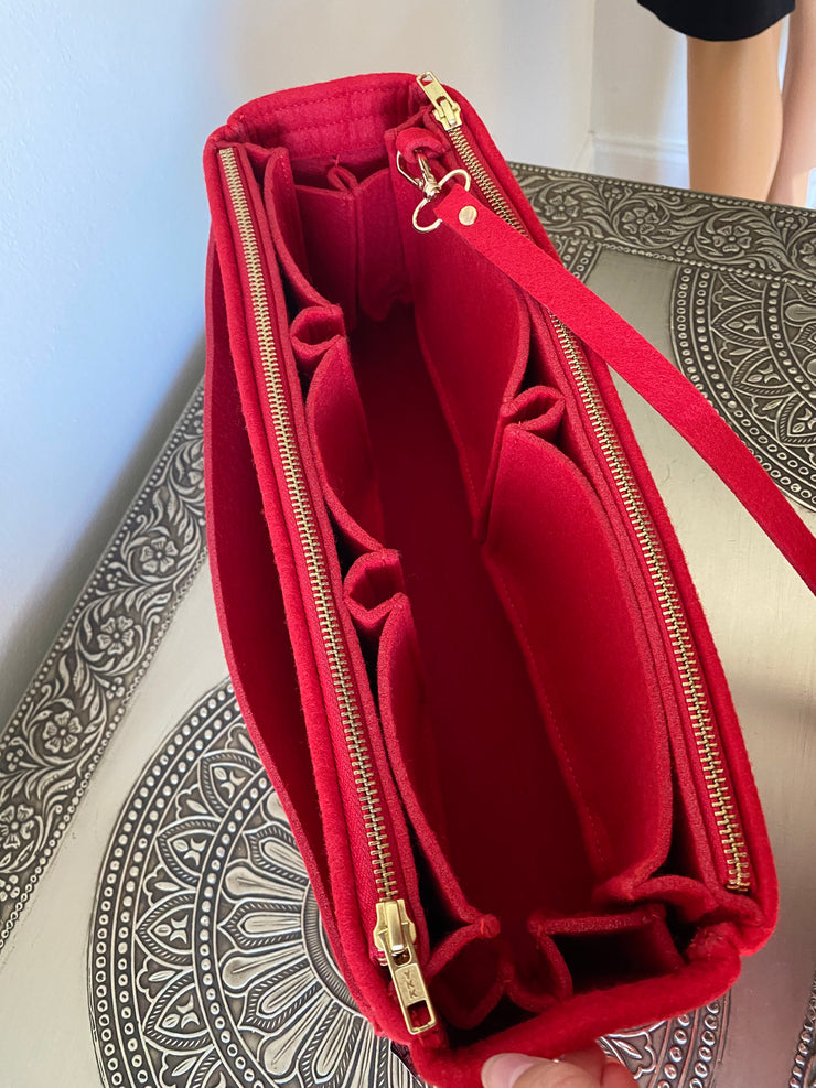 AlgorithmBags lv purse organizer graceful cherry red insert liner shaper divider protector