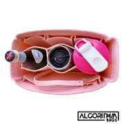 AlgorithmBags neverfull GM lv purse organizer insert liner shaper for Damier Azur rose ballerine key ring 3mm felt