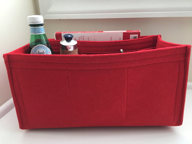 Purse Organizer Insert designed for LV Speedy 30, Cherry Red, 3mm Felt Liner Shaper Stabilizer, Only @AlgorithmBags® for Louis Vuitton