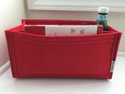Purse Organizer Insert designed for LV Speedy 30, Cherry Red, 3mm Felt Liner Shaper Stabilizer, Only @AlgorithmBags® for Louis Vuitton