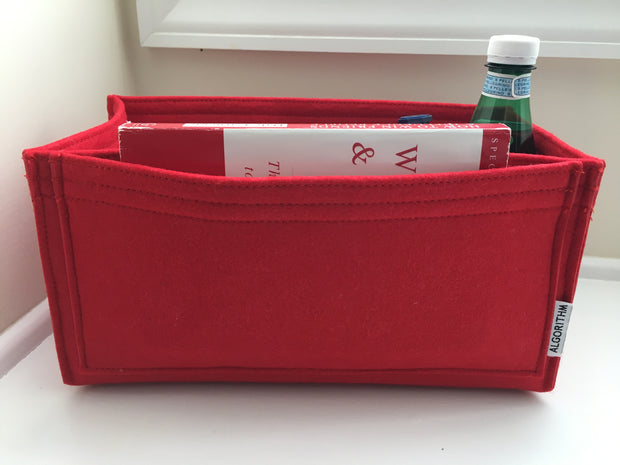 Purse Organizer Insert designed for LV Speedy 30, Cherry Red, 3mm Felt Liner Shaper Stabilizer, Only @AlgorithmBags® for Louis Vuitton