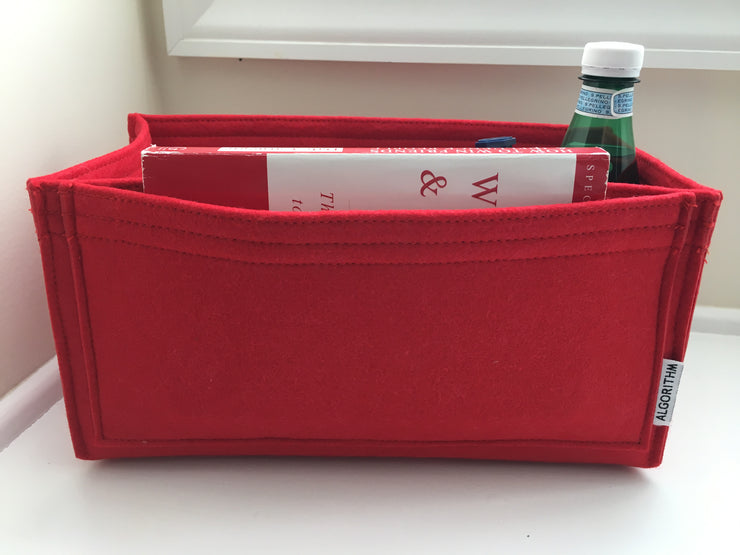 Purse Organizer Insert designed for LV Speedy 30, Cherry Red, 3mm Felt Liner Shaper Stabilizer, Only @AlgorithmBags® for Louis Vuitton