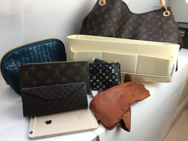 LV Artsy MM GM organizer insert liner Shaper, by AlgorithmBags for Louis Vuitton Bag Divider Protector, 2.5mm Felt