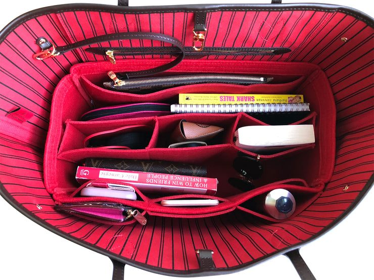 Lckaey Pouch Conversion Kit, Purse Insert Organizer for Neverfull MM GM  Convert Into Crossbody Accessoires Handbag3032-red