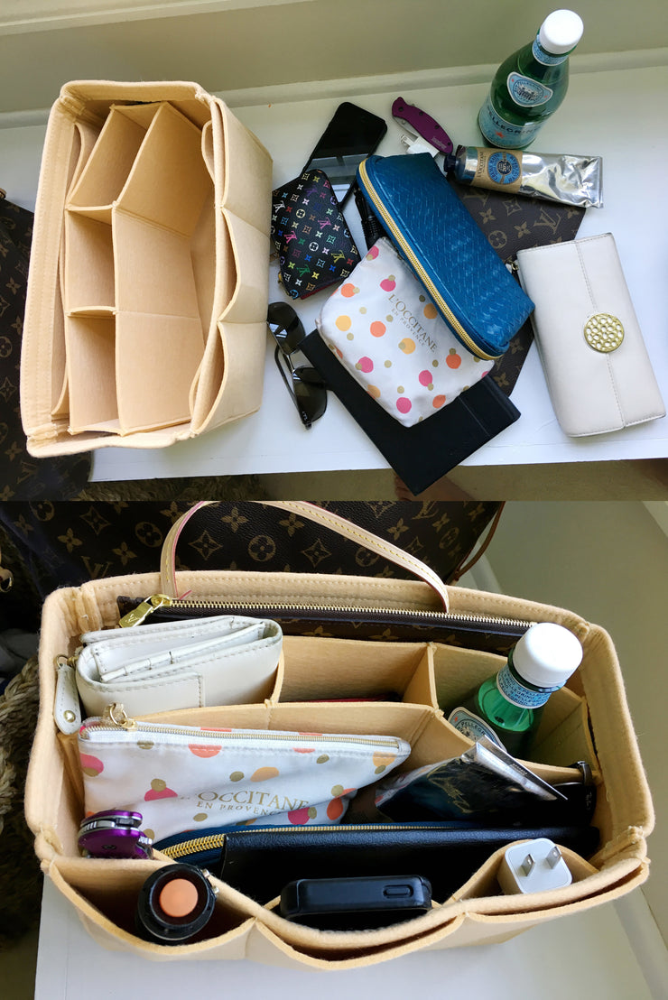 beige organizers for lv mm bags