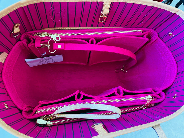 NEW! LV Neverfull NF GM Purse Organizer with Zippers, Only @AlgorithmBags® for Louis Vuitton, 3mm Felt