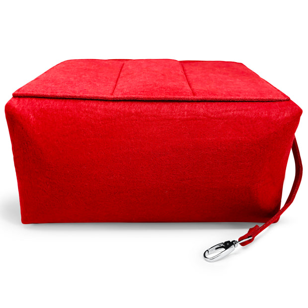 Exclusive design for louis vuitton lv neverfull gm mm purse organizer insert zip zipper 3mm felt liner shaper divider protector keyring key red cherry AlgorithmBags