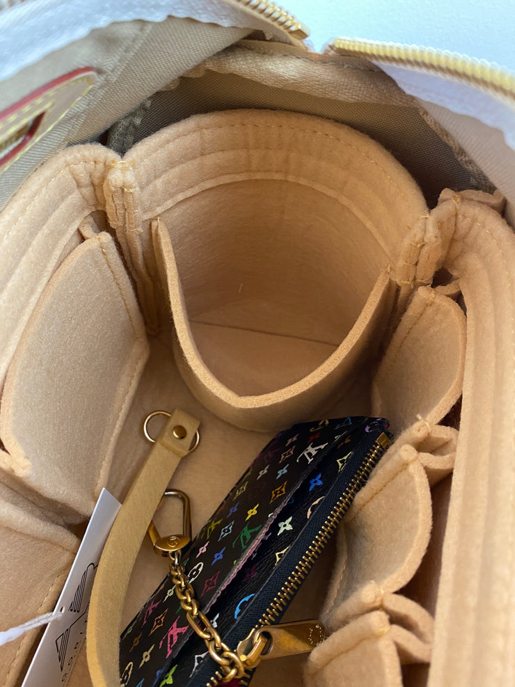 AlgorithmBags design for louis vuitton lv speedy 40 purse organizer insert shaper liner tan beige