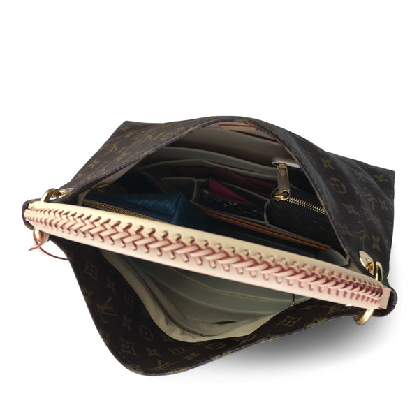 LV Artsy MM GM purse organizer Insert for louis vuitton color creme cream by AlgorithmBags
