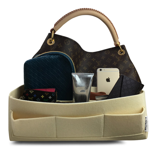 Set of 2 Basic Style Felt Bag Organizers forLouis vuitton's Pochette Metis