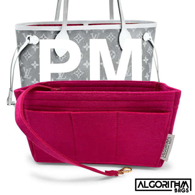 AlgorithmBags® LV Neverfull GM Purse Organizer, Pivoine Peony Fuchsia, for  Louis Vuitton, 3mm Felt