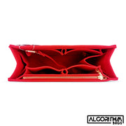 LV Bag Organizer Insert for Louis Vuitton OnTheGo liner shaper divider 3mm felt Red Only @AlgorithmBags® design
