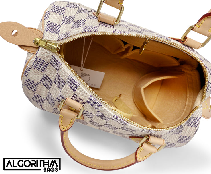 AlgorithmBags for Louis Vuitton LV Speedy damier azur tan beige LV purse organizer insert shaper liner