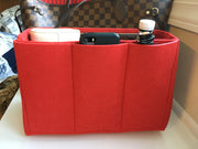 Louis Vuitton Neverfull GM Organizer Insert Shaper Liner Red Felt Luxury Handbags LV