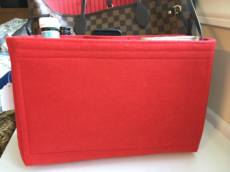 LV Neverfull PM Organizer Insert, Cherry Red, 3mm Felt Liner Shaper, Only  at AlgorithmBags® for Loui…