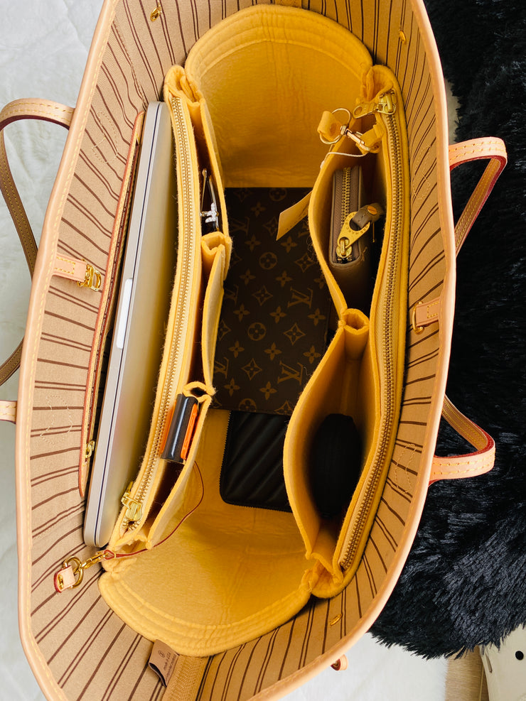 Louis Vuitton Neverfull GM Beige Felt Organizer/Shaper/Liner