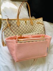 Neverfull-mm-organizer-purse-tote-insert-liner-pink-rose-ballerine-proof-zip-zippers-LV-Louis-Vuitton-AlgorithmBags-luxury-designer