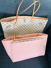 Neverfull-mm-organizer-purse-tote-insert-liner-pink-rose-ballerine-proof-zip-zippers-LV-Louis-Vuitton-AlgorithmBags-luxury-designer