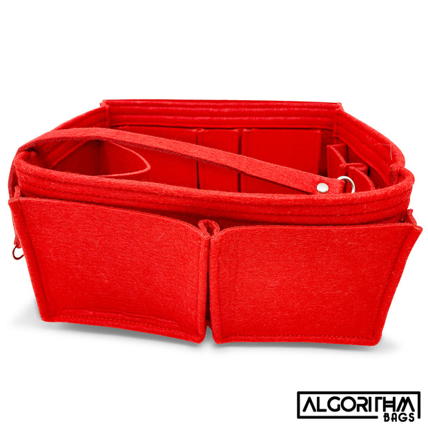 AlgorithmBags Purse Organizer Insert | designed for Louis Vuitton LV Speedy  30 35 40 25 | Luxury Liner Shaper Divider (25, Red)