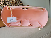 Tote-SHOPPER-purse-organizer-insert-with-ykk-zippers-rose-pink-luxury-shaper-liner-AlgorithmBags