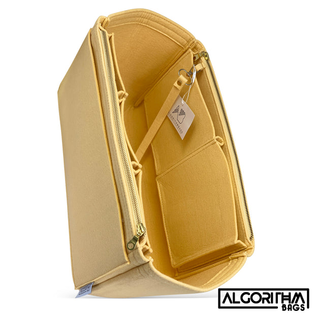 AlgorithmBags design for louis vuitton lv neverfull gm mm purse organizer insert zip zipper tan beige monogram 3mm felt liner shaper divider protector keyring key fob logo