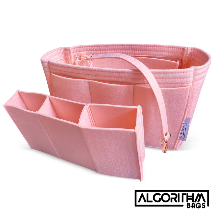 Handbag Organizer with Chambers Style for Louis Vuitton Neverfull PM, MM  and GM (Blush Pink) (More Colors Available)