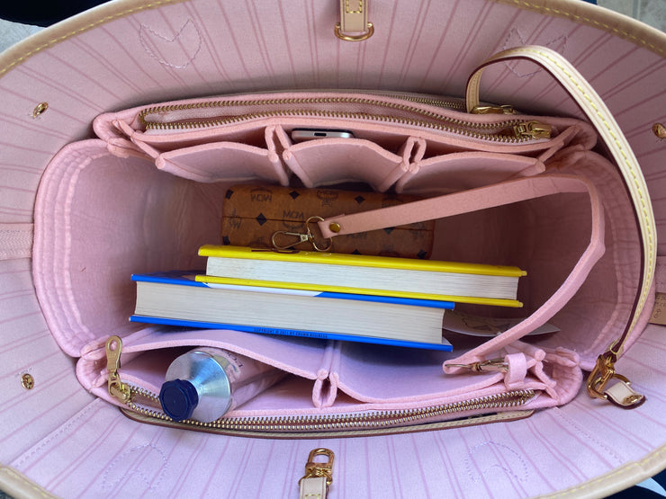 LV-Neverfull-mm-luxury-organizer-purse-tote-insert-liner-pink-rose-ballerine-YKK-zip-zippers-LV-Louis-Vuitton-AlgorithmBags-luxury-designer